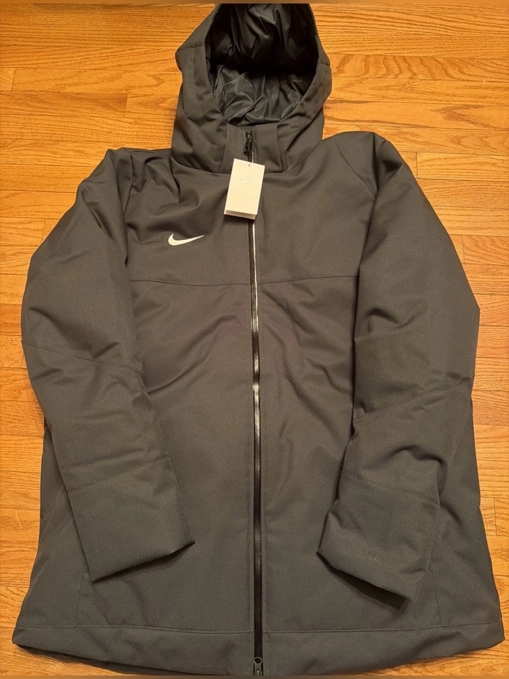 Nike 550 Duck Down Dark Gray Parka Coat Hooded DJ6526-060 Men’s Size XL NWT